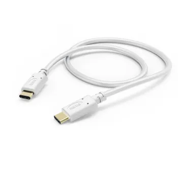 Hama įkrovimo laidas, USB-C – USB-C, 1,5 m, baltas