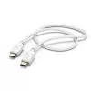 Hama įkrovimo laidas, USB-C – USB-C, 1,5 m, baltas