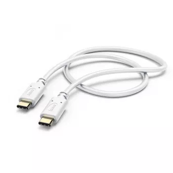 Hama įkrovimo laidas, USB-C – USB-C, 1,5 m, baltas