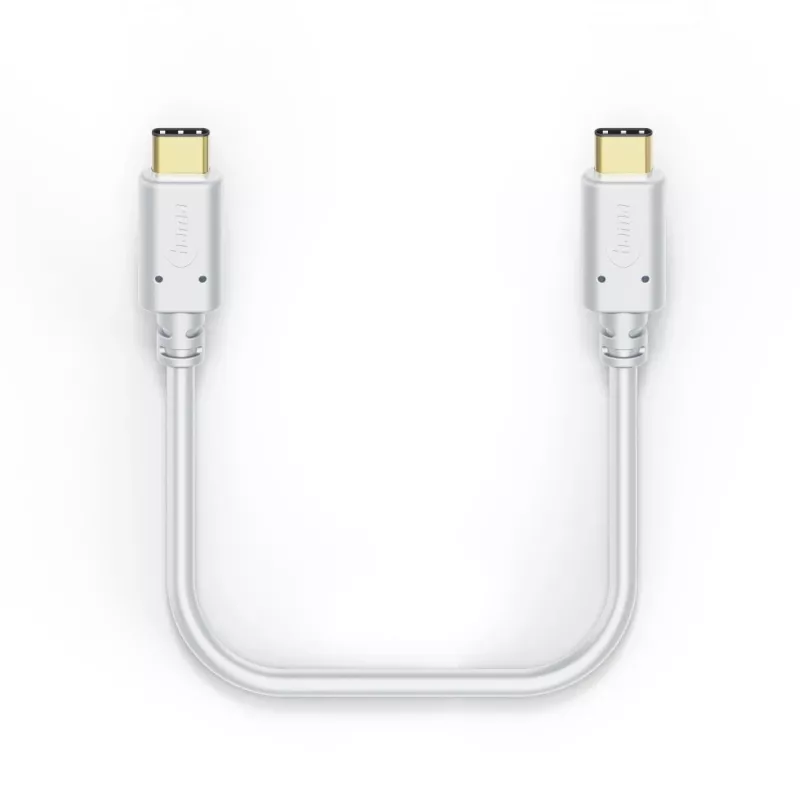 Hama įkrovimo laidas, USB-C – USB-C, 1,5 m, baltas