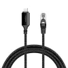 Tinklo kabelis LogiLink CU0411 Cat6 S/FTP 1,5 m USB-C (C/M) – RJ45 (M)