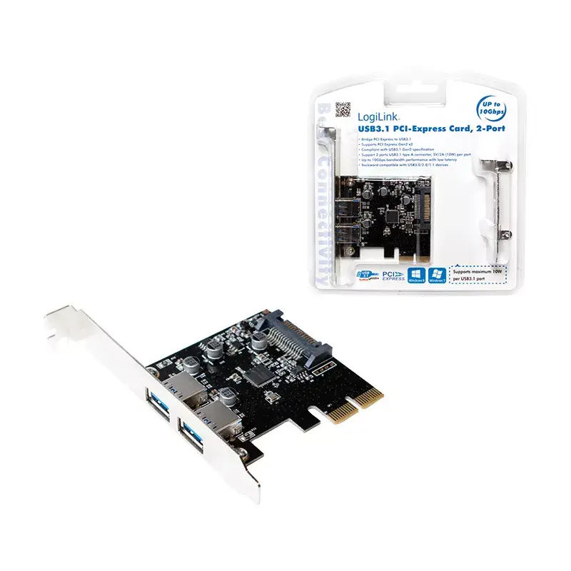 PCI Express USB 3.1 valdiklio plokštė LogiLink PC0080
