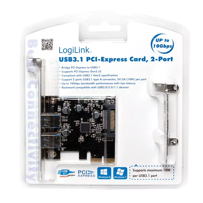 PCI Express USB 3.1 valdiklio plokštė LogiLink PC0080