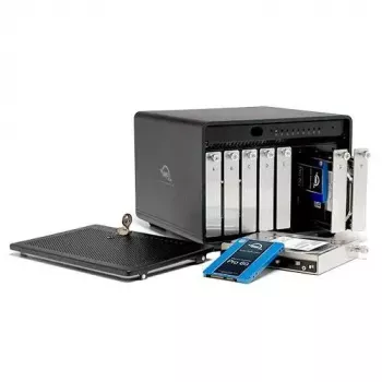 OWC ThunderBay 8 darbalaukio diskų masyvas, juodas, 8 diskų lizdai, HDD/SSD