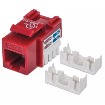 Intellinet Keystone Jack, Cat6, UTP, Punch-down, Raudonas