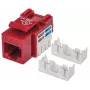 Intellinet Keystone Jack, Cat6, UTP, Punch-down, Raudonas