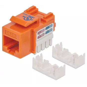 Intellinet Keystone Jack, Cat6, UTP, Punch-down, Oranžinė