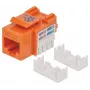 Intellinet Keystone Jack, Cat6, UTP, Punch-down, Oranžinė