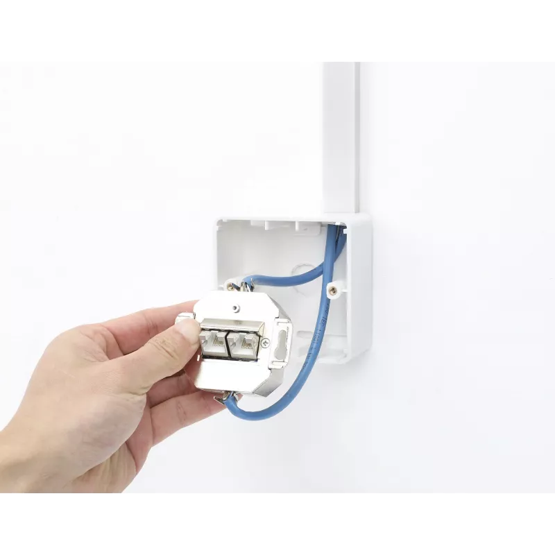 Intellinet paviršinio montavimo dėžutė 771894 80x80x45 mm Signal White RAL9003