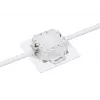 Intellinet 2 prievadų Cat6 10G ekranuota RJ45 sieninė plokštė su dangteliu, STP, signalinė balta RAL9003