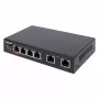 Intellinet 6 prievadų Fast Ethernet komutatorius su 4 PoE prievadais, 65 W galios biudžetas