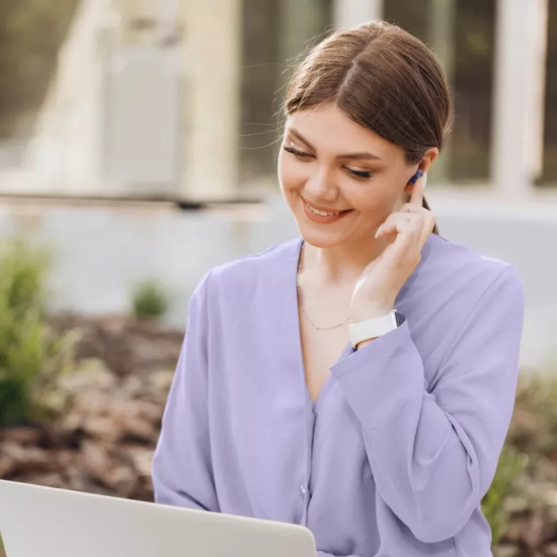 Hama Freedom Buddy II belaidės ausinės True Wireless Stereo (TWS) į ausį Skambučiai/Muzika Bluetooth Mėlyna