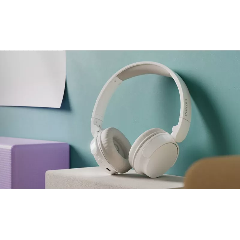 Philips TAH3209WT/00 belaidės ausinės ant ausų, skambučiai/muzika, Bluetooth, balta