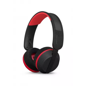 Philips 6000 series TAA6219BK/00 ausinės / headset Belaidės Antgalvinės Muzika Bluetooth Juoda, Raudona