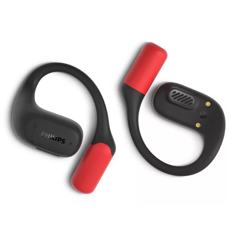 Philips 6000 serijos TAA6709BK/00 ausinės / headset True Wireless Stereo (TWS) Ausų kabliukai Sportinės Bluetooth Juodos, Raudonos