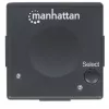 Manhattan HDMI jungiklis 2 prievadai, 1080p, jungia 2x HDMI šaltinius prie 1x ekrano, automatinis ir rankinis perjungimas (mygtuku), nereikalingas išorinis maitinimas, juodas, trejų metų garantija
