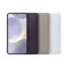 Dėklas Samsung Galaxy S24 šviesiai mėlynas monochromatinis su stovu