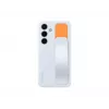 Dėklas Samsung Galaxy S24 šviesiai mėlynas monochromatinis su stovu