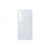Dėklas Samsung Galaxy S24 šviesiai mėlynas monochromatinis su stovu