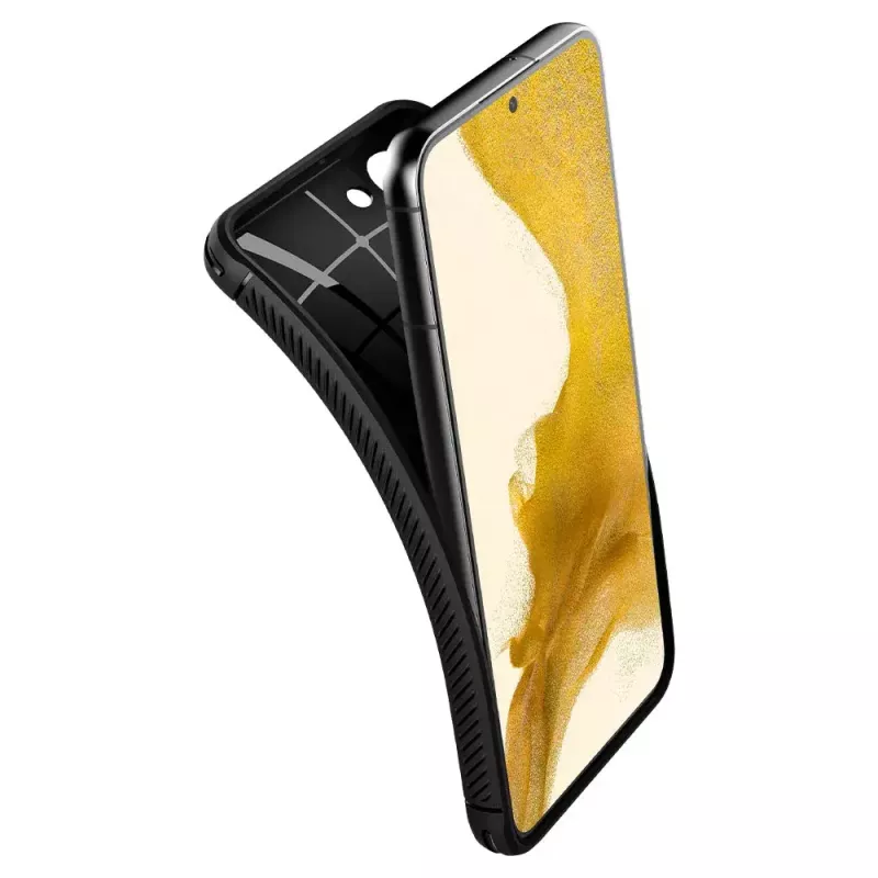 Spigen Rugged Armor dėklas mobiliesiems telefonams juodas Galaxy S22 6.1 colio
