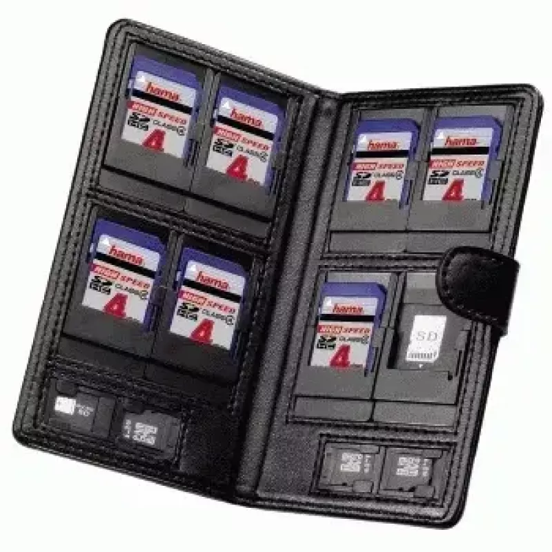 Hama “Vegas” dėklas SD/microSD atminties kortelėms Koskin juodas