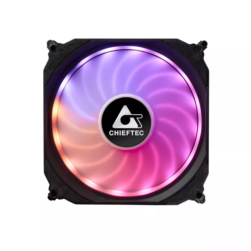 Chieftec CF-3012-RGB kompiuterio aušinimo sistema Korpuso ventiliatorius 12 cm Juoda
