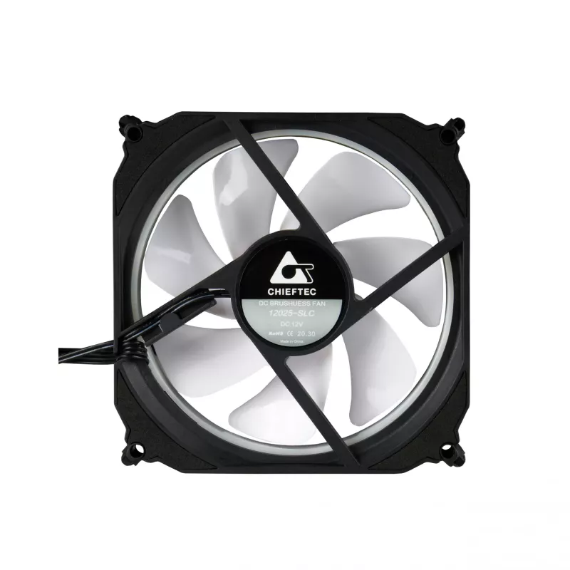 Chieftec CF-3012-RGB kompiuterio aušinimo sistema Korpuso ventiliatorius 12 cm Juoda