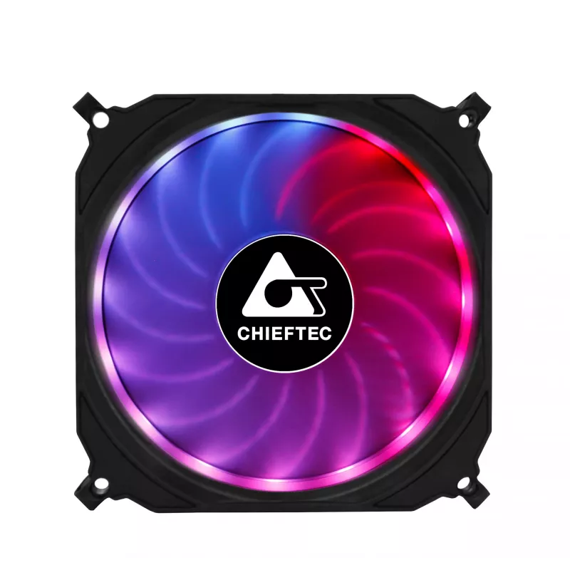 Chieftec CF-3012-RGB kompiuterio aušinimo sistema Korpuso ventiliatorius 12 cm Juoda