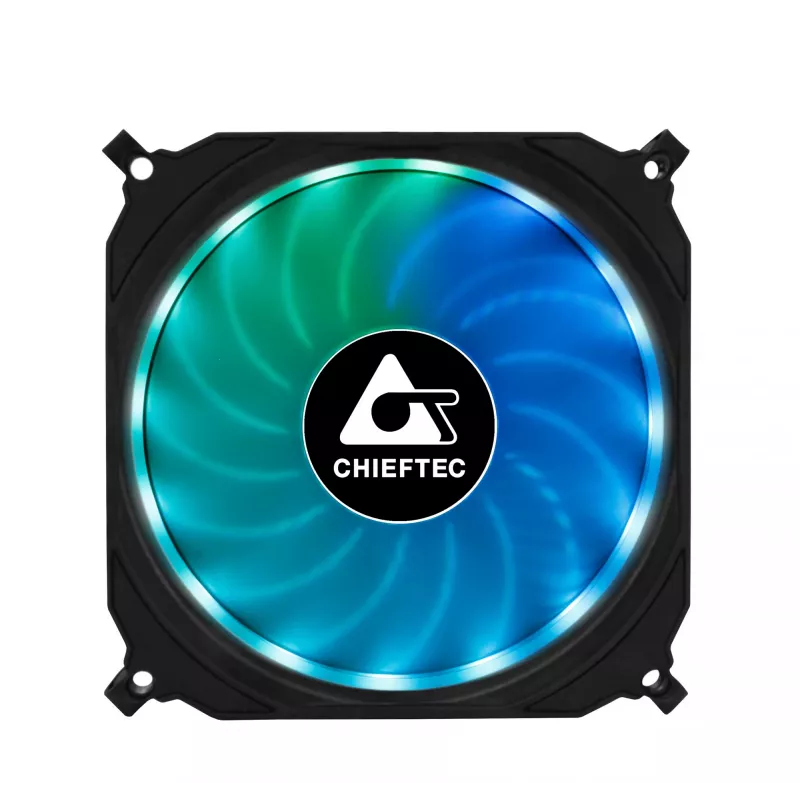 Chieftec CF-3012-RGB kompiuterio aušinimo sistema Korpuso ventiliatorius 12 cm Juoda