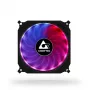 Chieftec CF-1225RGB 120 mm kompiuterio korpuso ventiliatorius, juodas su RGB apšvietimu