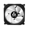 Chieftec CF-1225RGB 120 mm kompiuterio korpuso ventiliatorius, juodas su RGB apšvietimu