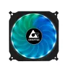 Chieftec CF-1225RGB 120 mm kompiuterio korpuso ventiliatorius, juodas su RGB apšvietimu