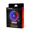 Chieftec CF-1225RGB 120 mm kompiuterio korpuso ventiliatorius, juodas su RGB apšvietimu