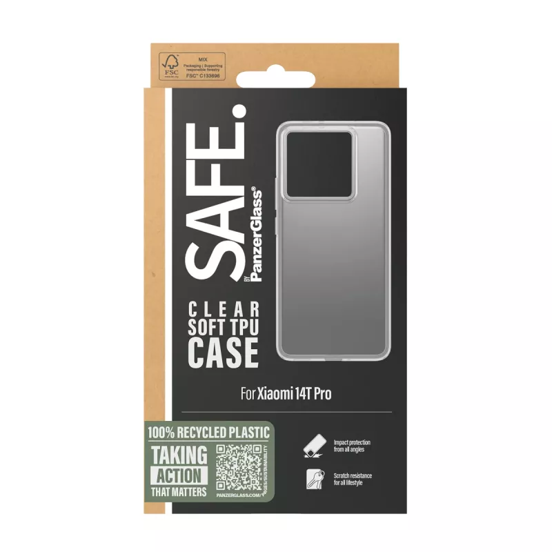 PanzerGlass SAFE TPU Dėklas Skaidrus Xiaomi 14T Pro