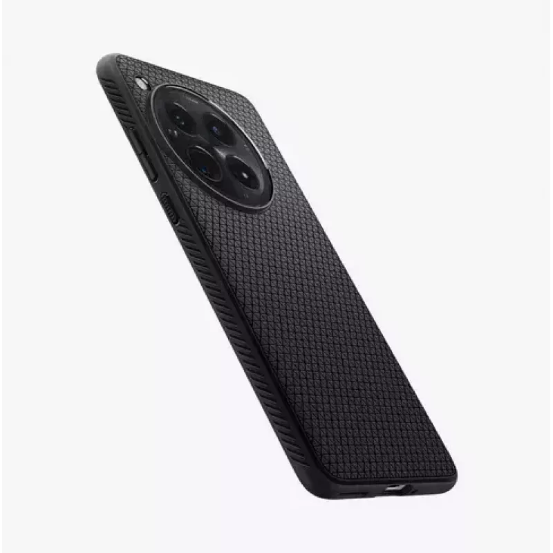 Spigen OnePlus 12 Liquid Air matinis juodas telefono dėklas 17,3 cm