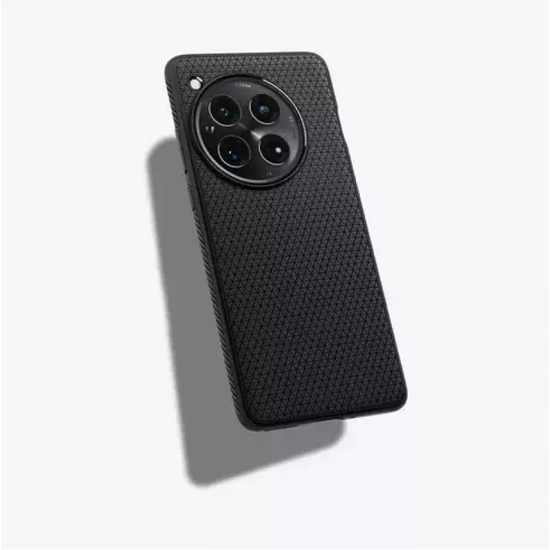 Spigen OnePlus 12 Liquid Air matinis juodas telefono dėklas 17,3 cm