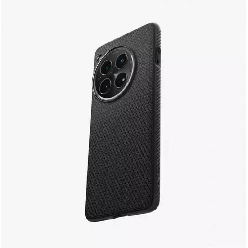 Spigen OnePlus 12 Liquid Air matinis juodas telefono dėklas 17,3 cm