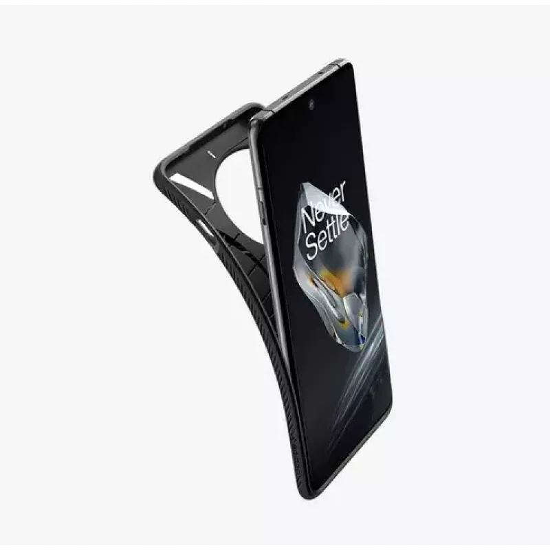Spigen OnePlus 12 Liquid Air matinis juodas telefono dėklas 17,3 cm