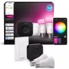 Philips Hue White and colour ambience pradinis rinkinys: 2 E27 išmaniosios lemputės + reguliatorius + Bridge Pro