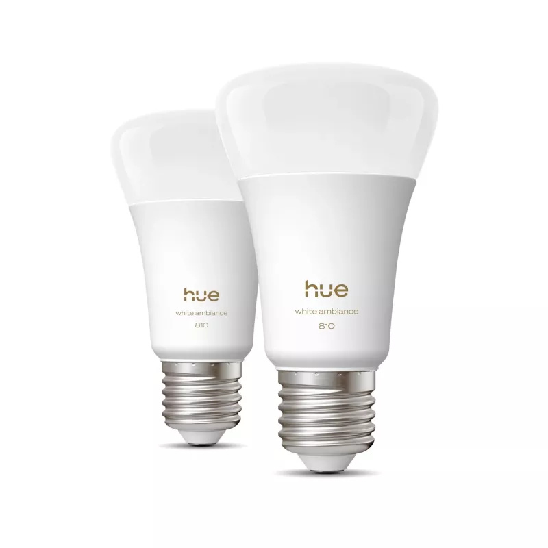 Išmanioji lemputė Philips A60 E27 — Bluetooth / Zigbee, 6 W, 810 lm, balta, 2 vnt. pakuotė