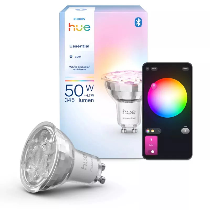 Philips Hue White and colour ambience Essential GU10 – išmanusis prožektorius – 345 lm – 4,7 W
