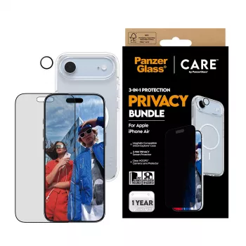 Apsauginis dėklas telefonui PanzerGlass CARE iPhone 17 Air – Privatumo 3-in-1
