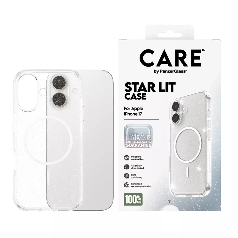 PanzerGlass CARE by Flagship Case Urban Explorer Star Lit White MagSafe iPhone 17