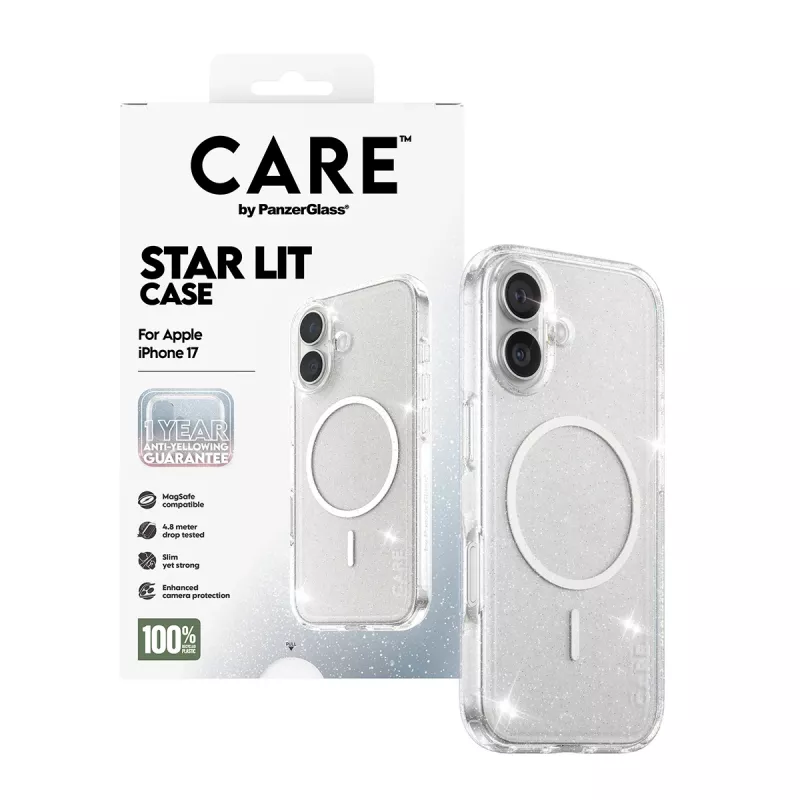 PanzerGlass CARE by Flagship Case Urban Explorer Star Lit White MagSafe iPhone 17