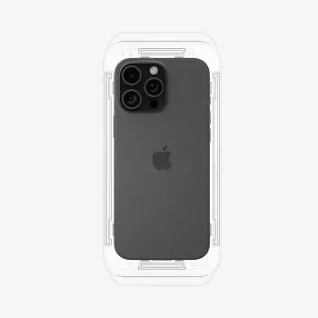 Spigen GLAS.tR EZ Fit Fotoaparato objektyvo apsauginis stiklas, skirtas Apple iPhone 16 Pro Max, 2 vnt.