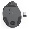 Hama 00173093 EWM-600L ergonomiška vertikali pelė, kairiarankiams, belaidė 2,4 GHz + Bluetooth, kelių įrenginių, optinė 1600 DPI, įkraunama, juoda