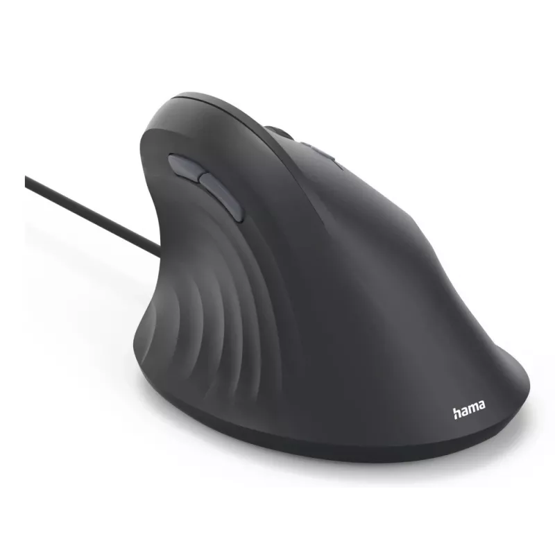 Hama ECM-500R vertikali laidinė pelė, USB-A, optinė, 1800 DPI, dešinei rankai