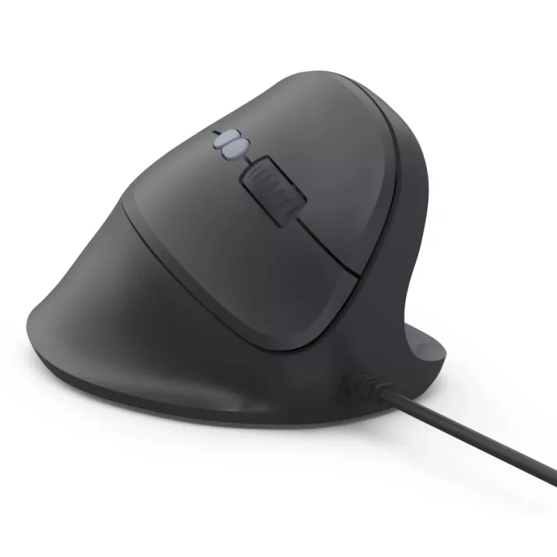 Hama ECM-500R vertikali laidinė pelė, USB-A, optinė, 1800 DPI, dešinei rankai