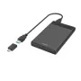 Hama 00200760 išorinis diskų korpusas HDD/SSD juodas 2,5 colio
