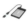 Hama 00200760 išorinis diskų korpusas HDD/SSD juodas 2,5 colio